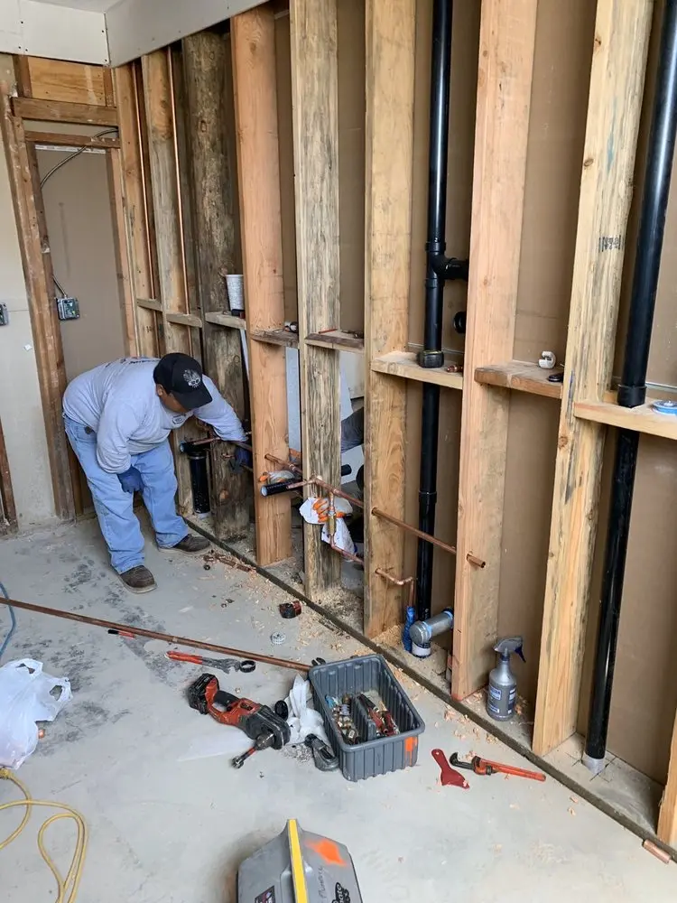 Commercial rough-in plumbing for Gas Line Repair in Granite Quarry